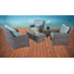 Metal Outdoor Lounge Chair with Ottoman , Sunbrella® Cushions Included