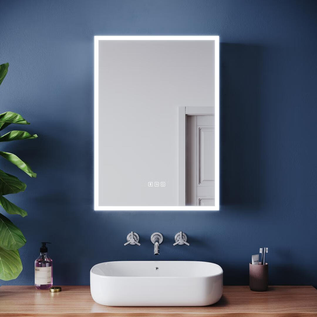 50mm W 70mm H Medicine Cabinet Mirror 3 Adjustable