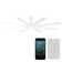 Hydra 80"  8 - Blade Smart Ceiling Fan with LED Light Kit  and Remote Control Included, Works With Alexa and iOS or Android App
