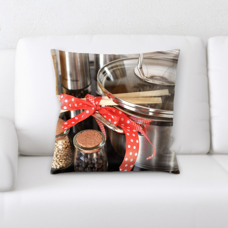 Coussin décoratif à casseroles