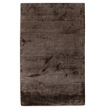 Hand Knotted Area Rug in Dark Brown