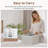 Storage Bins, Fabric Storage Bins For Shelves, Storage Baskets With Metal Frame, Closet Baskets And Bins With Handles, Khaki And Beige Stripes, 2-Pack