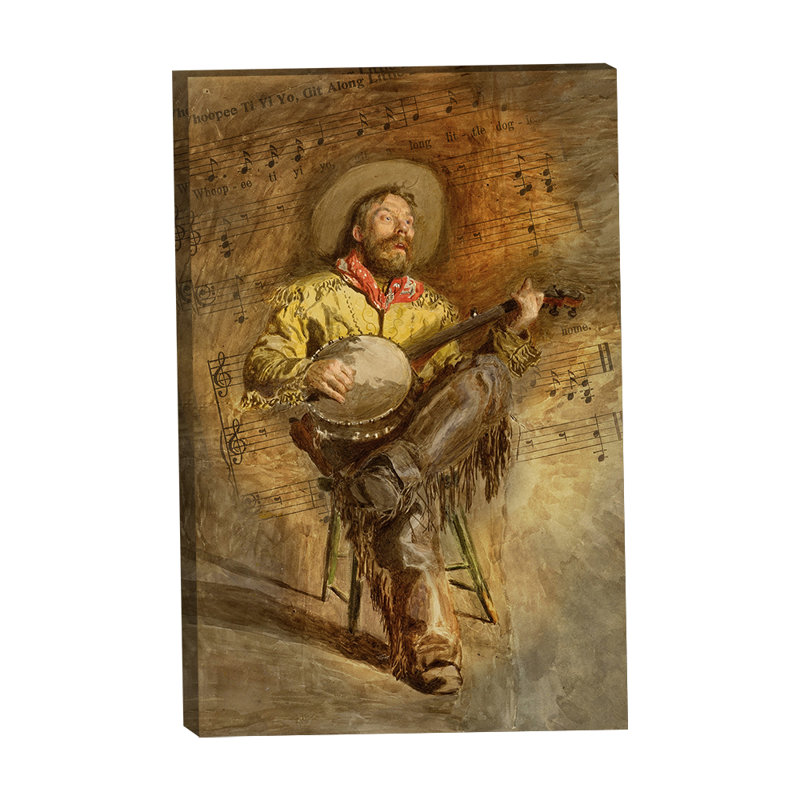 Cowboy Strummin His Song 24 x 36