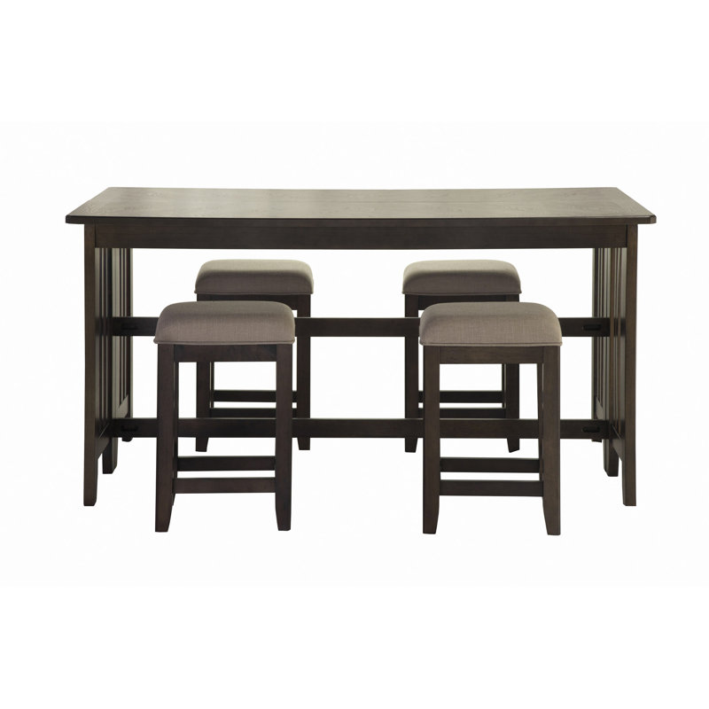 Table à abattants avec 4 tabourets