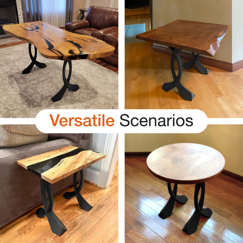 Curva Metal End Table Legs