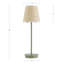 18" Metal Table Lamp With Natural Shade-1147707099