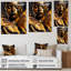 «Woman with Black and Gold Butterflies V», impression sur toile-329936243-329936254