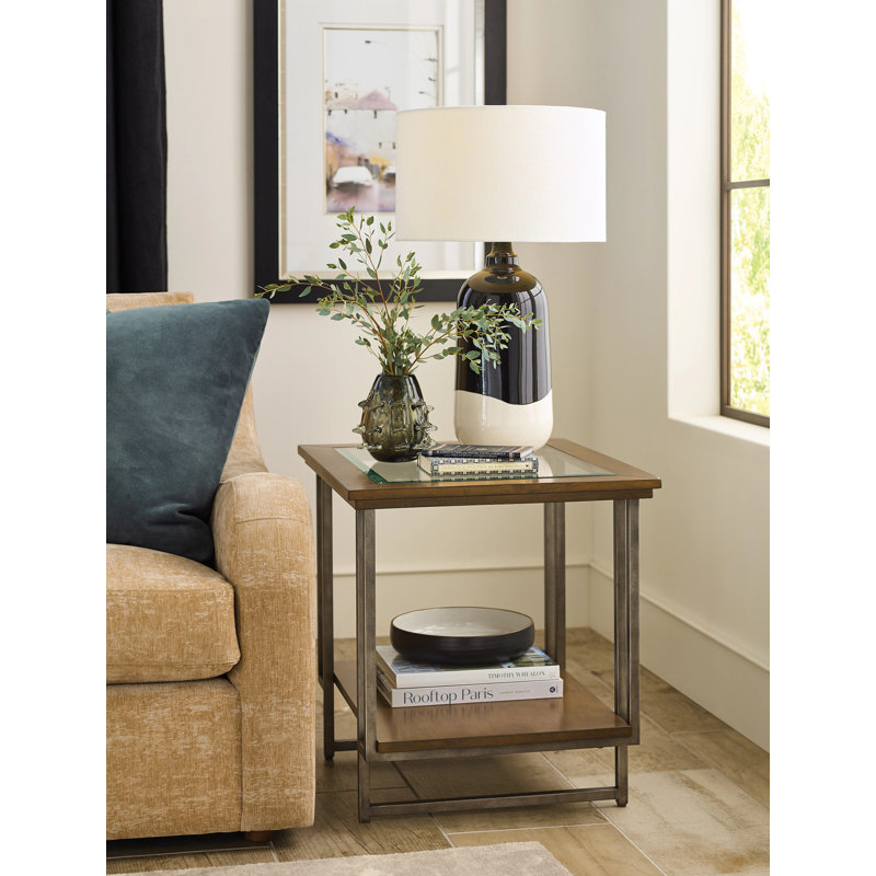 RECTANGULAR END TABLE, 24" H x 22" W x 26" D