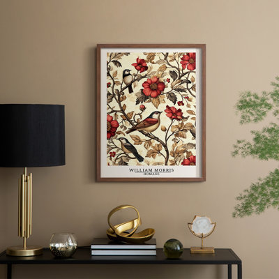 WM MORRIS Series CXXXII Framed Print - Solid Wood