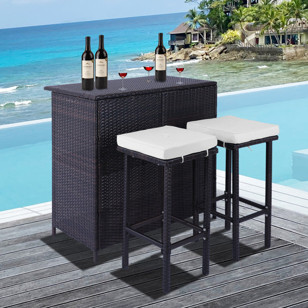 Latitude Run® Birger Bar Set with Stools & Reviews | Wayfair