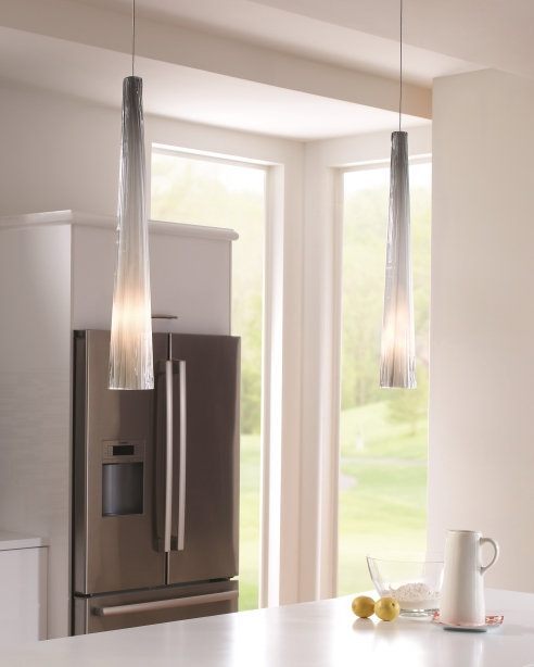 Zenith Cable Pendant, Small / Steel Blue / Satin Nickel / 6W LED