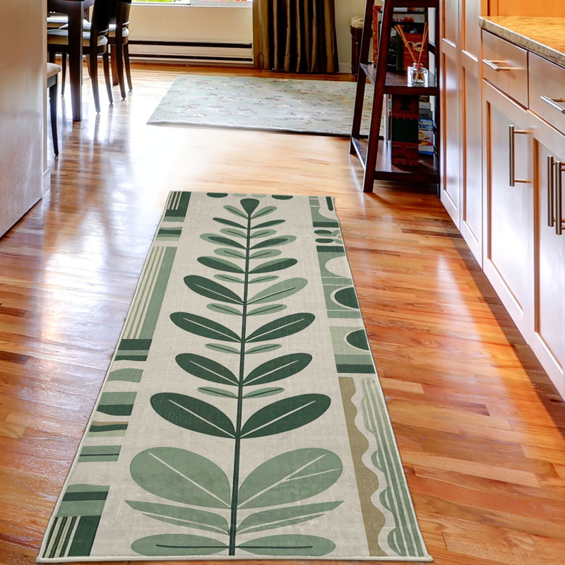 Machine Printed 229cm X 79cm Area Rug