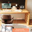 Bureau en bois massif en L Burlywood-924099458-924099471