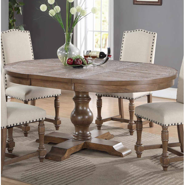 One Allium Way® Azura Extendable Solid Wood Dining Table & Reviews ...