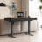 High-quality Swivel Computer Desk,Height Adjustable Reversible Standing Desk,Home office Desk,Power Outlet, Glass Top,Easy to assemble-1479363359-1489061077