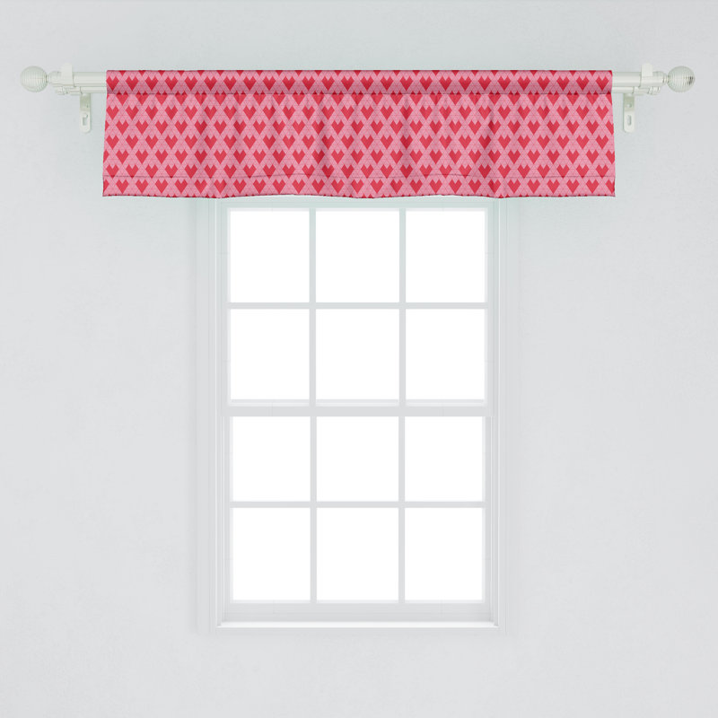 Ensemble de 2 coeurs triangulaires rose foncé et rose pâle Ambesonne, L 54 po x L 12 po