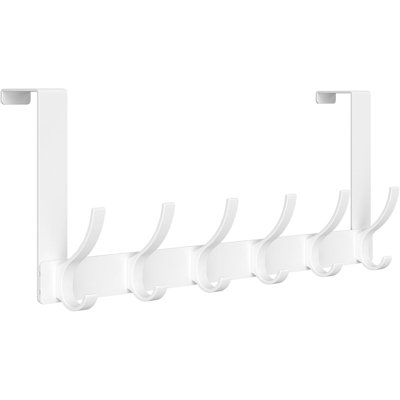 Over The Door Hooks（1 Pack, White）