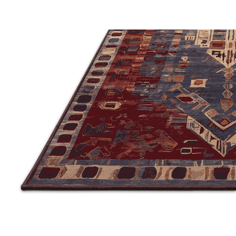 Tapis brun soyeux et moelleux, Carré 7 pi