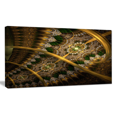 « dark green or fractal fleur », reproduction d’impression sur toile tendue