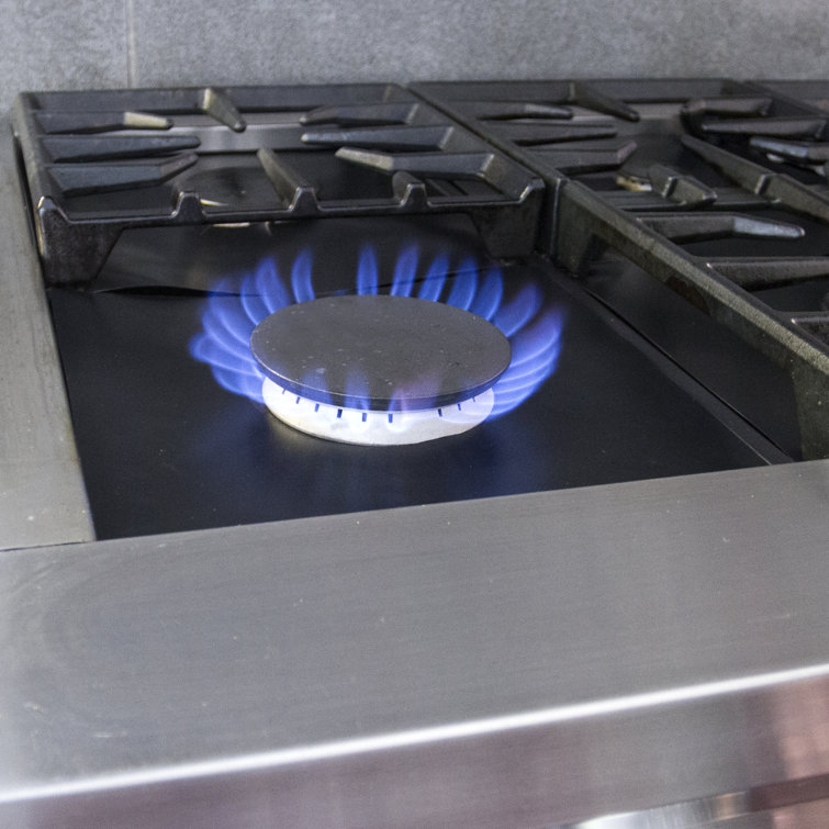 Kitchen + Home Set of 4 Nonstick Heavy Duty Reusable Stove Top Gas Burner  Protectors - 100% PFOA & BPA Free (KH-132C)