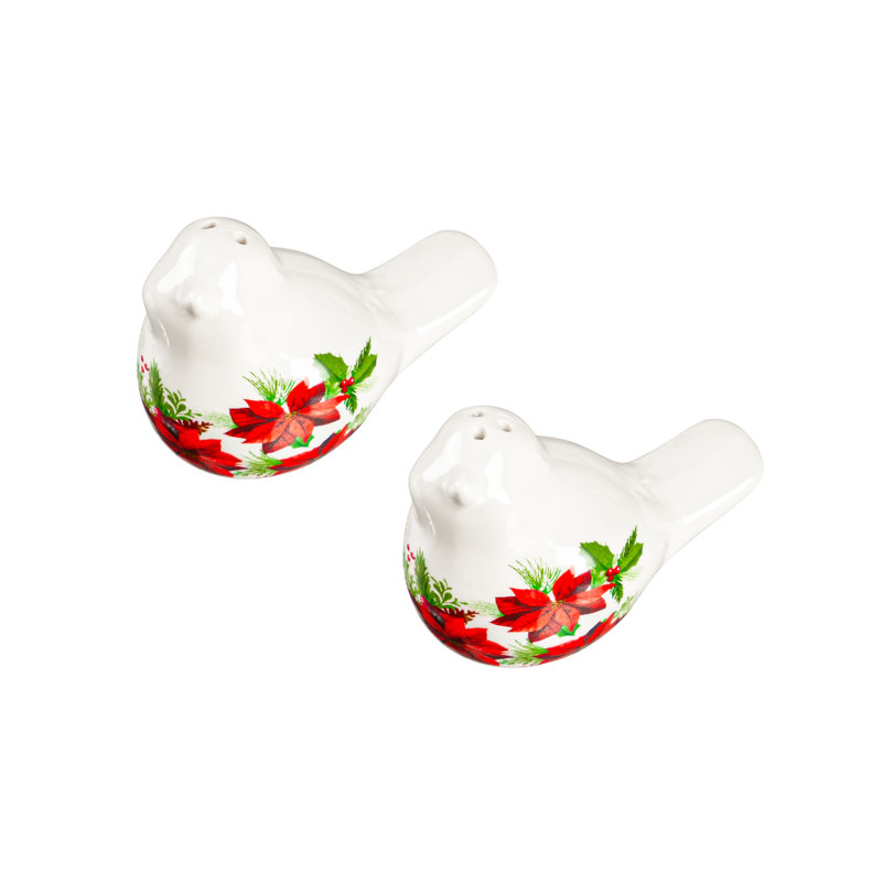 Christmas Joy Ceramic Salt and Pepper Shaker Set