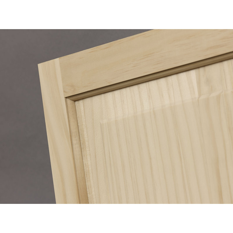 Unfinished Pine Raised Panel Exterior Wood Shutters, 15" x 59"
