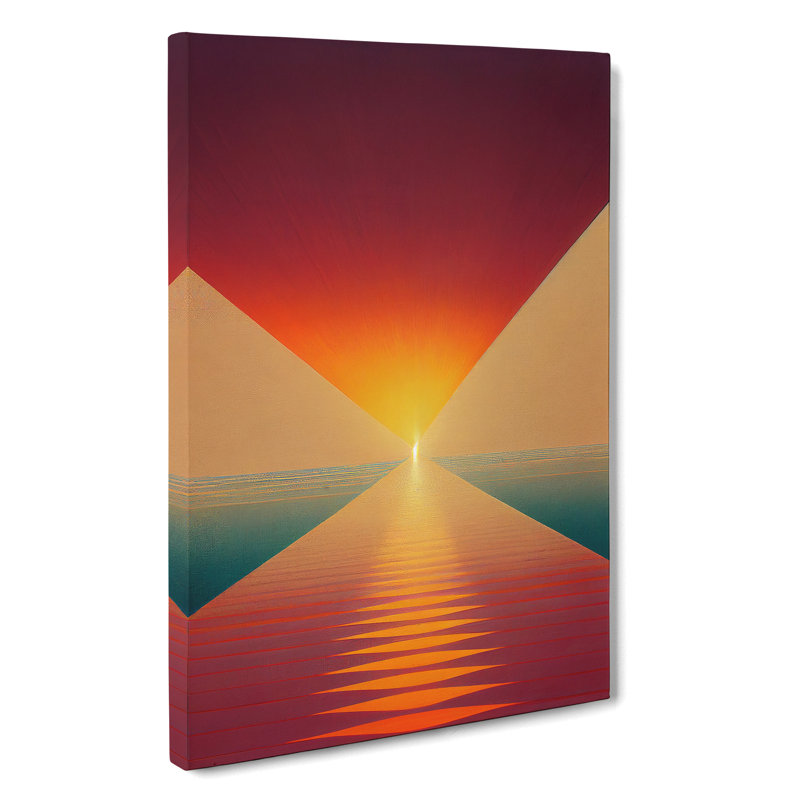 Awesome Abstract Sunset - Wrapped Canvas, 50cm H x 35cm W x 3cm D