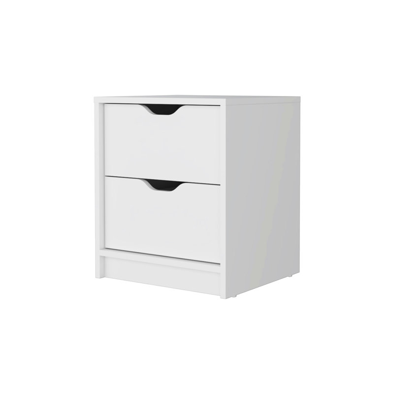 Table de chevet 2 en blanc pur - ajoute un nouveau look à la chambre à coucher pour améliorer l'organisation, Blanc