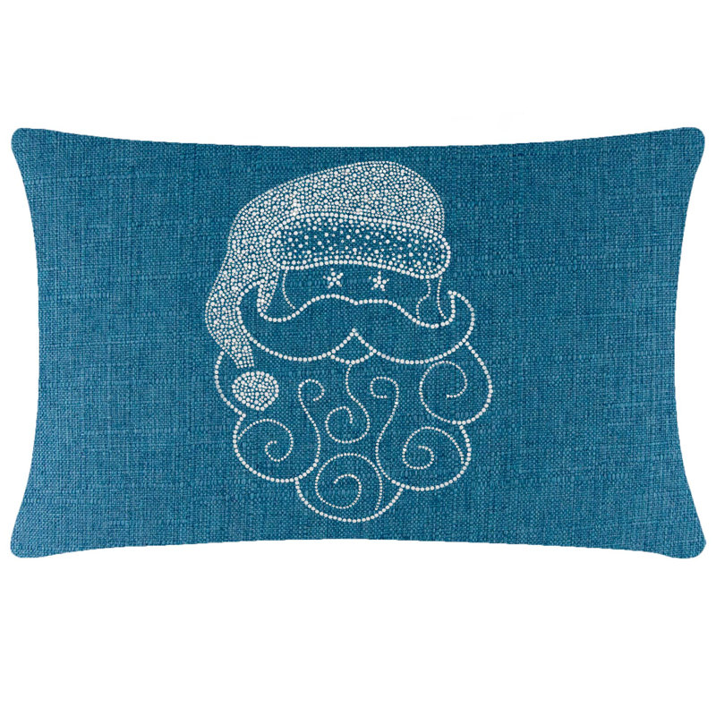Coussin Sparkles Home Conception de Noël des Fêtes | Insertion de plumes | Lavable à la machine, Royal