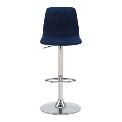 Lamboro Bar Stools Swivel Upholstered Adjustable Height Counter Stool with Metal Frame