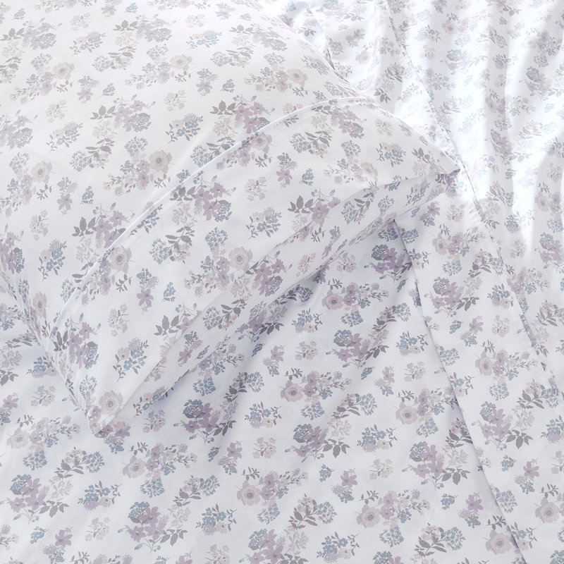 Suzette Sheet Set Pink, Twin Sheet Set with 2 Pilowcases