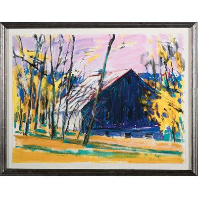 Goldenrod par Lawrence Behunek - Reproduction d'art sur papier encadrée