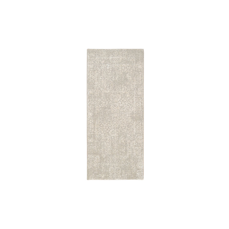 Tapis de couloir en jacquard beige tissé à la main 2 pi 5 po x 6 pi 51E2E1B0BD334CFC99CE97D7D8AB6ABC