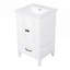 Meuble-lavabo durable avec lavabo, armoire, tiroir et butoir de porte magnétique pour salle de bain moderne