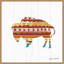 « sud-ouest vibes », art encadré "buffalo toile" Baltes