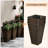 Set Of 3 Tall Planters With Drainage Hole, 28" Outdoor Flower Pots, Indoor Planters For Porch Patio And Deck-1967244269
