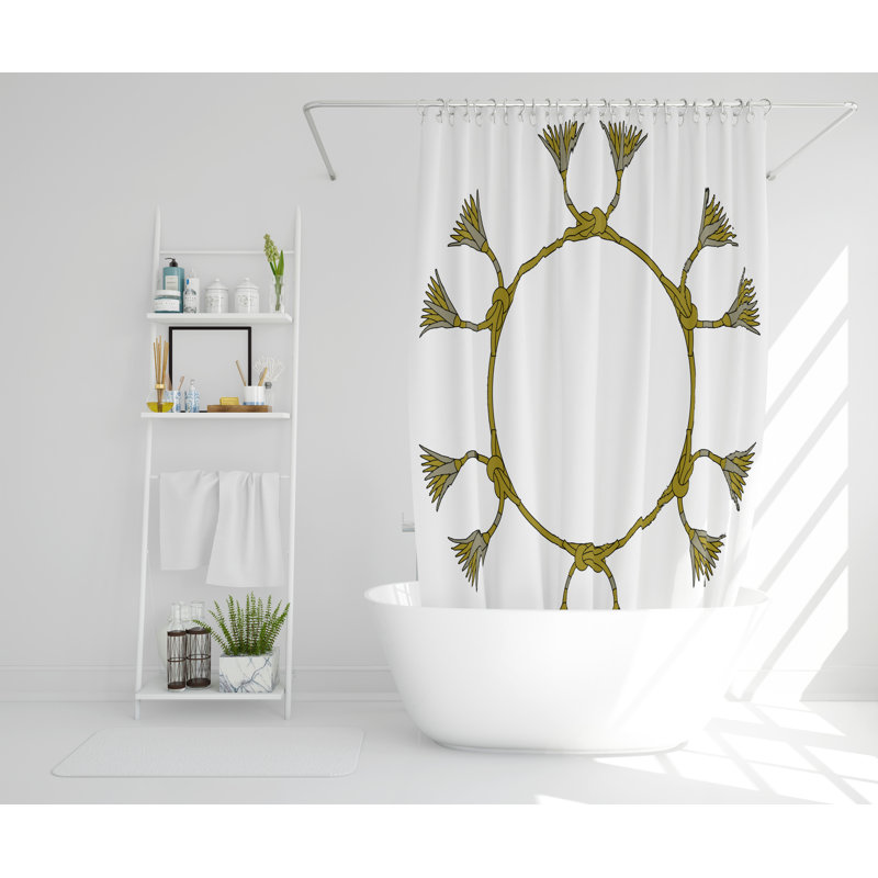 Styreman Polyester Shower Curtain Set, 168cm H x 168cm W