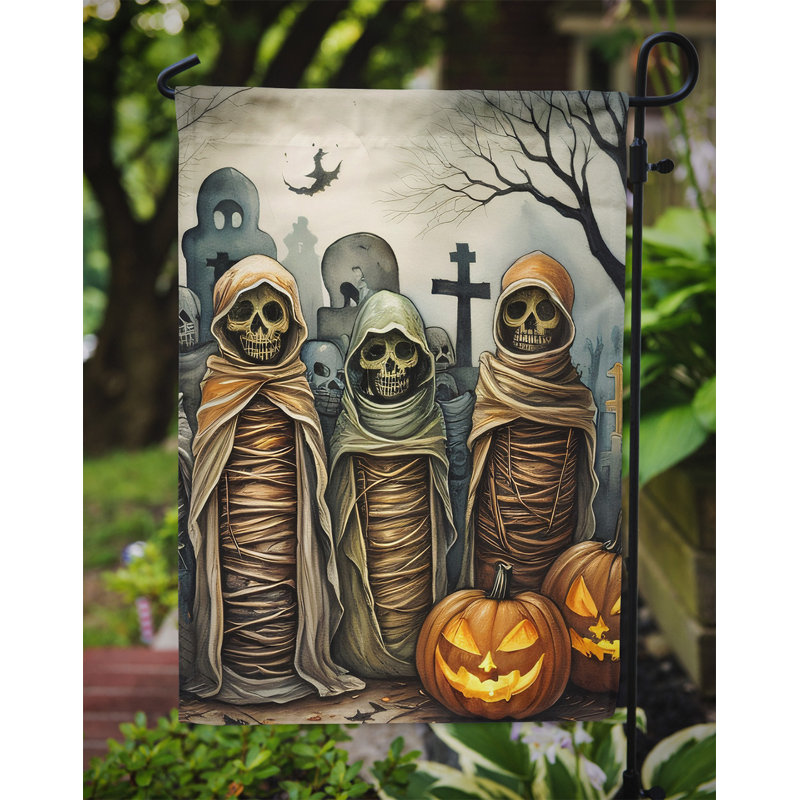 Drapeau de jardin Mummies Spooky Halloween