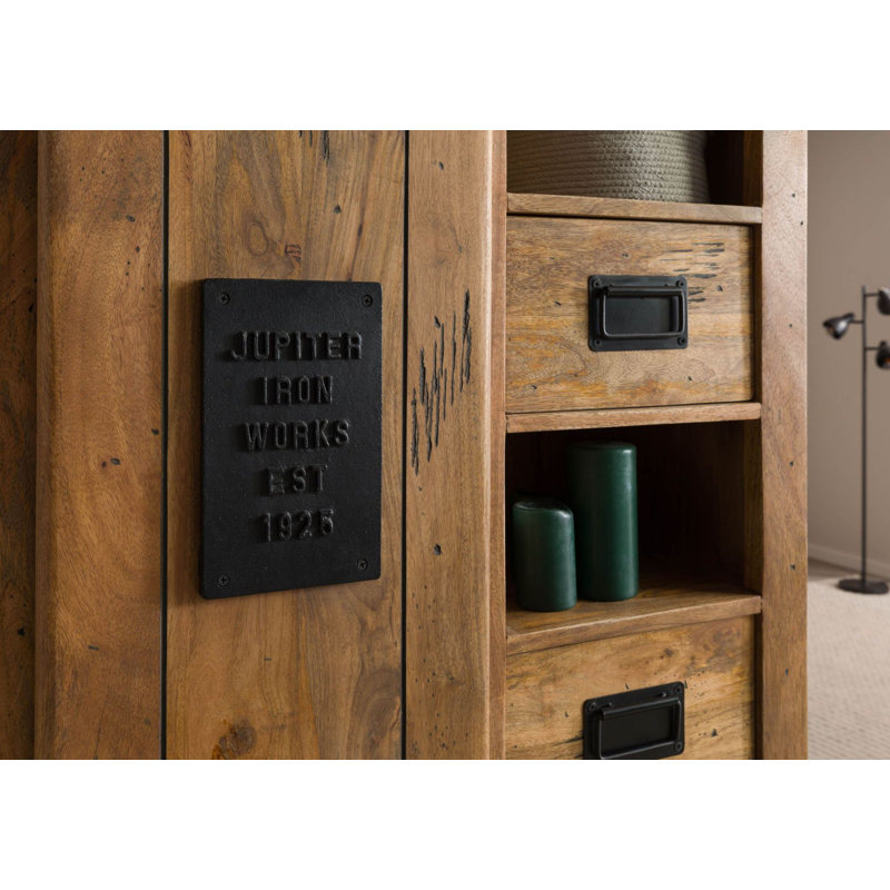 RAILWAY LUX 80cm Solid Wood Sideboard