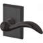 Arch Single Dummy Door Lever with Rustic Square Rose-22039856-22039858
