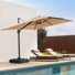 11' × 9' Outdoor Cantilver Umbrella With Weighted Base