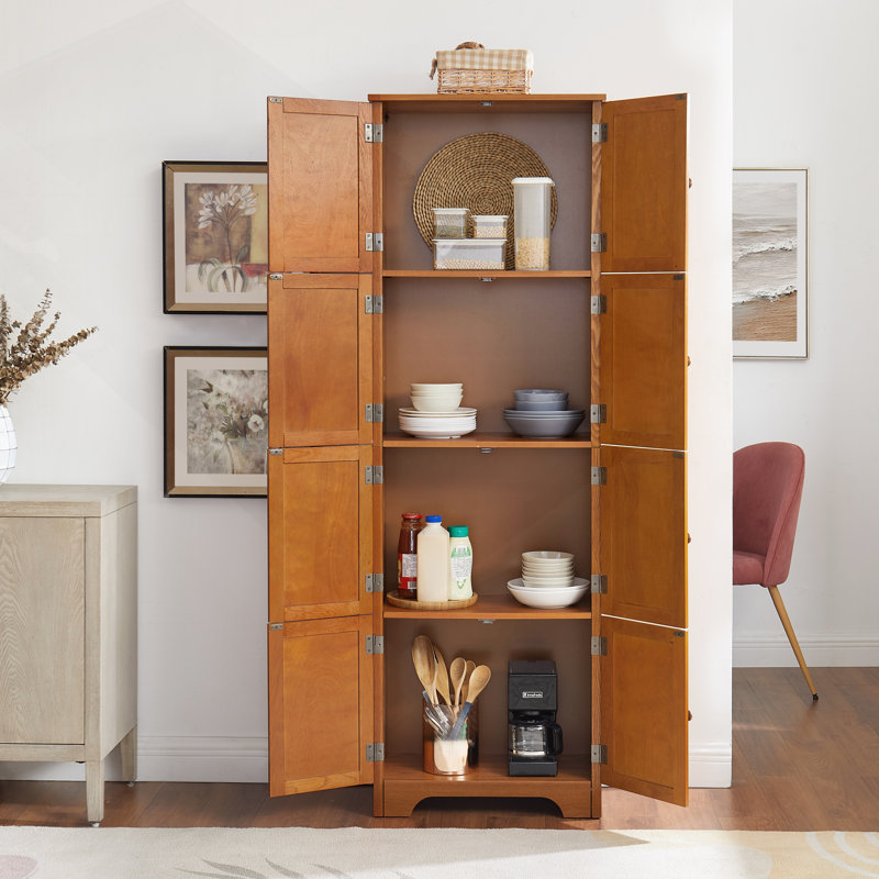 Armoire de rangement haute 72,4 ", Chêne