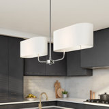 2 - Light Polished Nickel Kitchen Island Pendant