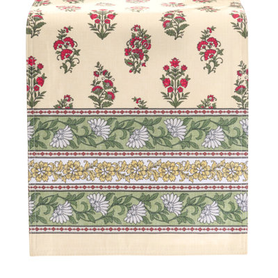 Nomad Holiday Block Print Table Runner