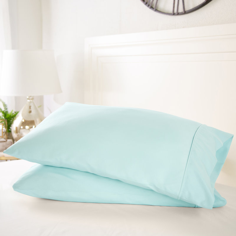 Ensemble de 2 taies d'oreiller en microfibre ultra douce, Taie d'oreiller très grande, Turquoise