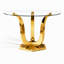 Table de salle à manger ronde 47,2 "en verre pour 4-6, table de salle à manger ronde en verre épais de 0,31" avec base en acier inoxydable-561387220-561387217