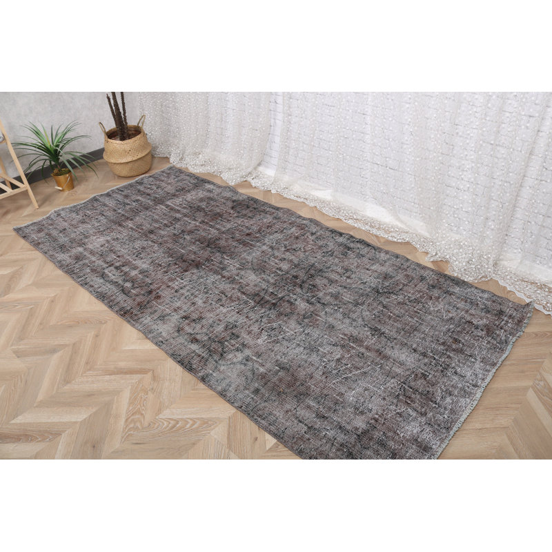 Tapis turc en laine magnifiquement surdimensionné idéal pour la salle à manger de style brun rétro