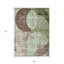 Tapis intérieur / extérieur géométrique lavable 5 pi x 8 pi vert et brun artichaut