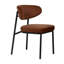 48cm H Polyester Blend Upholstered Metal Side Chair-1320916342