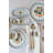 14 Pieces 100% Porcelain Modern Floral Breakfast Set